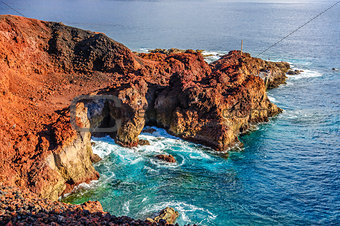 Rocks on North-west coast of Tenerife near Punto Teno Lighthouse