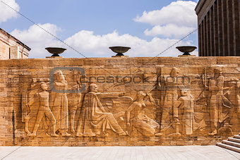 Relief at Mausoleum of Mustafa Kemal AtatÃ¼rk