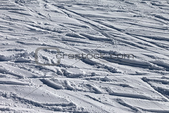 Background of off-piste ski slope