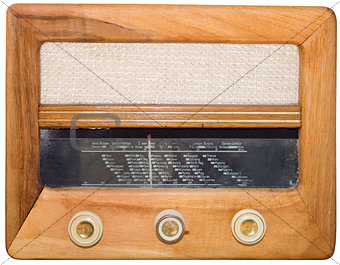 Vintage radio Cutout