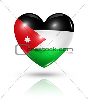 Love Jordan, heart flag icon