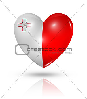 Love Malta, heart flag icon