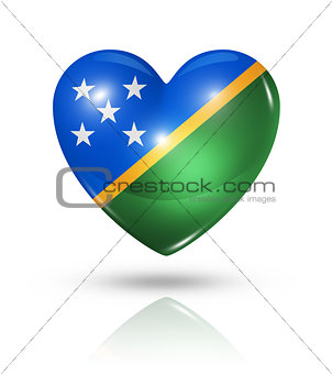Love Solomon Islands, heart flag icon