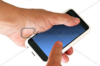 Mobile phone with blank screen 