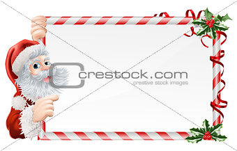 Christmas Santa Claus Sign