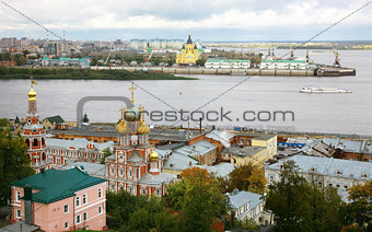 September view of colorful autumn Nizhny Novgorod