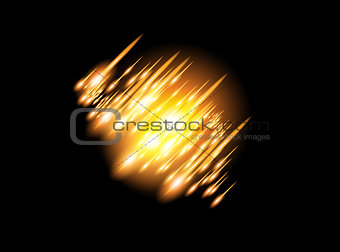 Vector background with fire effects.