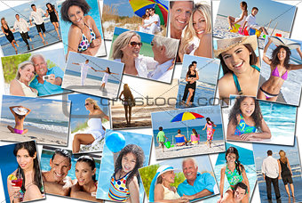People Men Women Children Family Beach Vacation Holiday