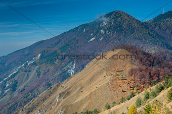 Mountain in fall colors