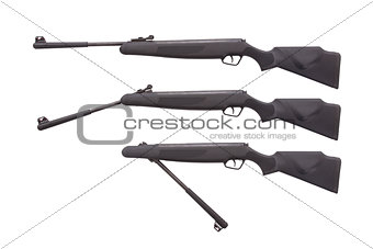 Air rifle isolated on white background