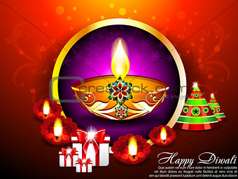 Diwali Background with gifts