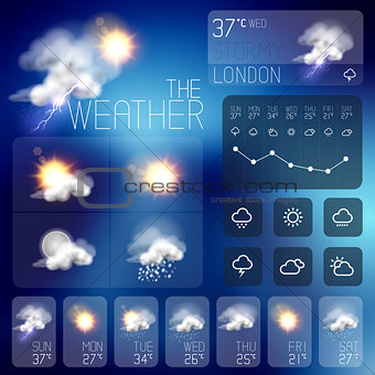 Modern Weather symbols