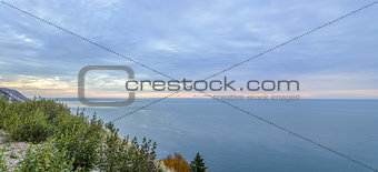 Panorama of Coastal Scene on the Cabot Trail at Dawn