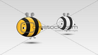 Cartoon Bee in Vector illustration