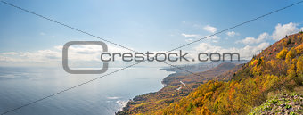 Panorama of  Coastal Scene