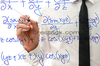 Writing complicated math equation on virtual board
