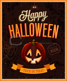 Happy Halloween Poster.