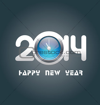 Happy New Year 2014 celebration background.