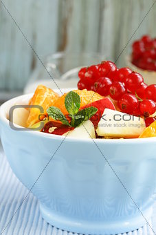fruit salad with orange