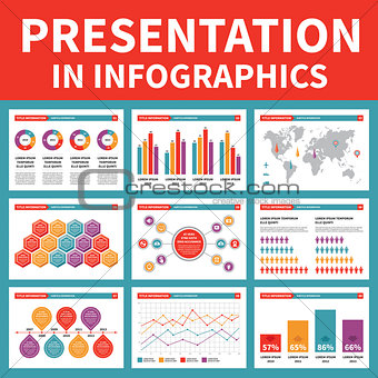 Presentation in Infographic - Vector Illustration