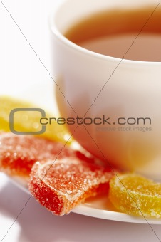jelly and tea
