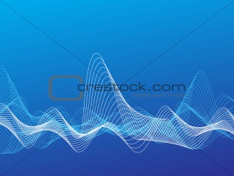 Vector Waves on a Blue Gradient