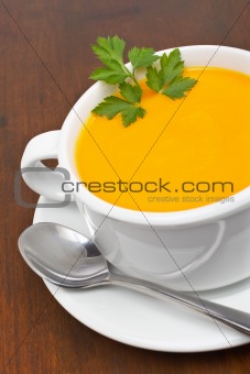Carrots puree with parsley