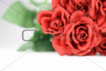 Blurry Red Valentines Roses.