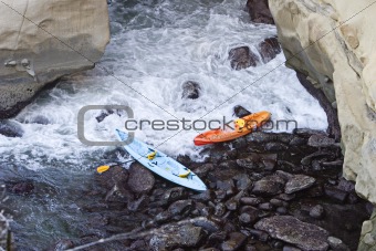 Two Abandoned Kayaks
