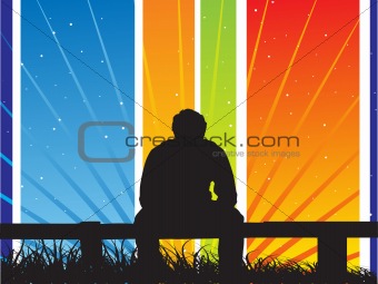 abstract vector silhouette background