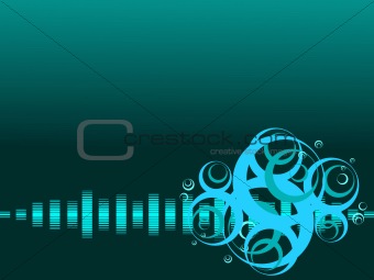 vector background with musical beats