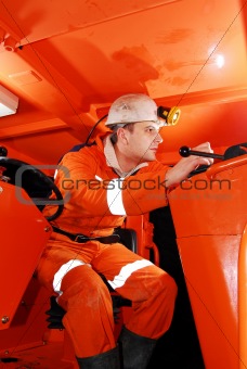 Miner in the cockpit
