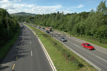 Busy Motorway Traffic