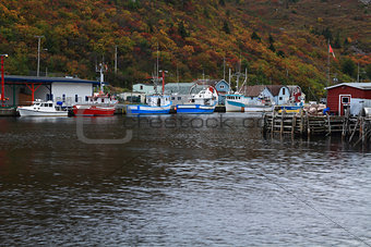 Pier for fishing boats (ships)  Petty Harbor, Newfoundland, Canada