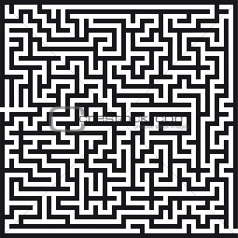 labyrinth on white background