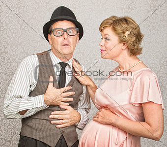 Father with Pregnant Woman