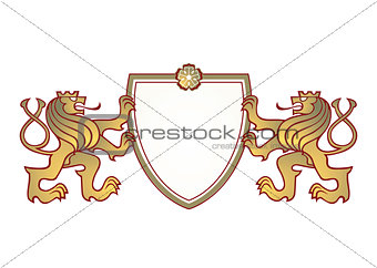 two lion shield