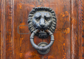 Old door knocker in Florence