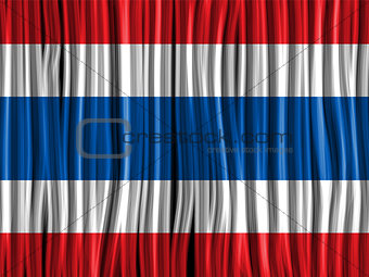 Thailand Flag Wave Fabric Texture Background