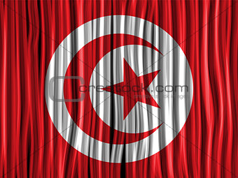 Turkey Flag Wave Fabric Texture Background