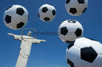 Soccer Ball Football Float at Corcovado Rio de Janeiro