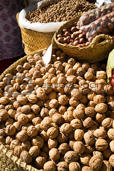 Nuts on a market stall