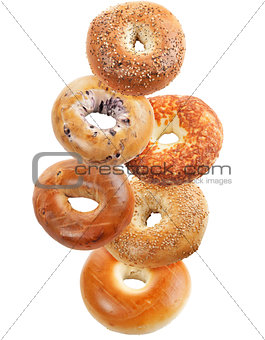 Bagels Isolated On White Background 