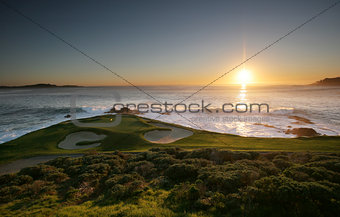 Pebble beach golf course, California, USA
