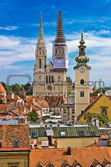 Church towers of Zagreb, Croatia