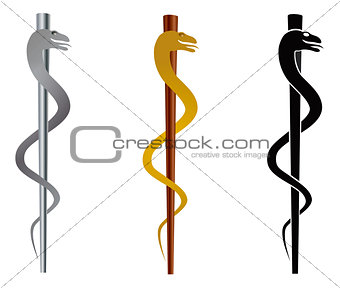 Rod of Asclepius Illustration