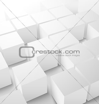 Abstract 3D cube background