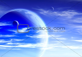 Sky and planet