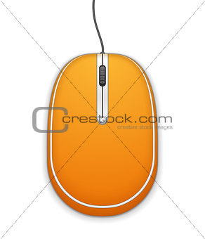 Orange Computer Mouse