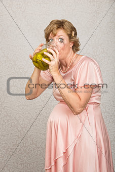 Thirsty Pregnant Woman